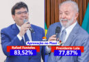 Rafael tem aprovação recorde de mais de 83%; Lula supera os 77%