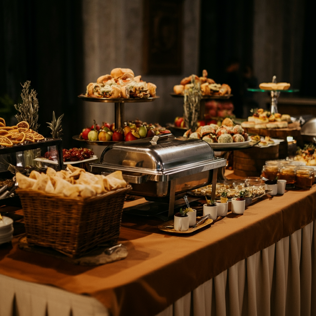 A importância da escolha da toalha de mesa para buffet